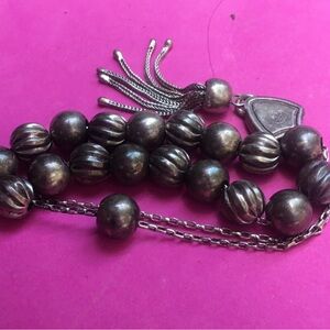 Vintage sterling silver worry beads from Greece